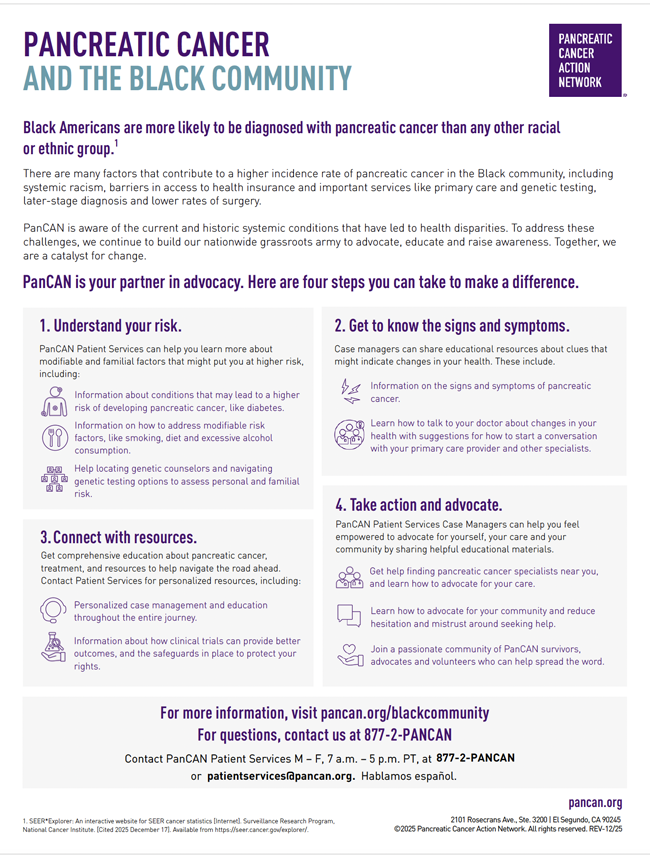 Pancreatic Cancer in the Black Community