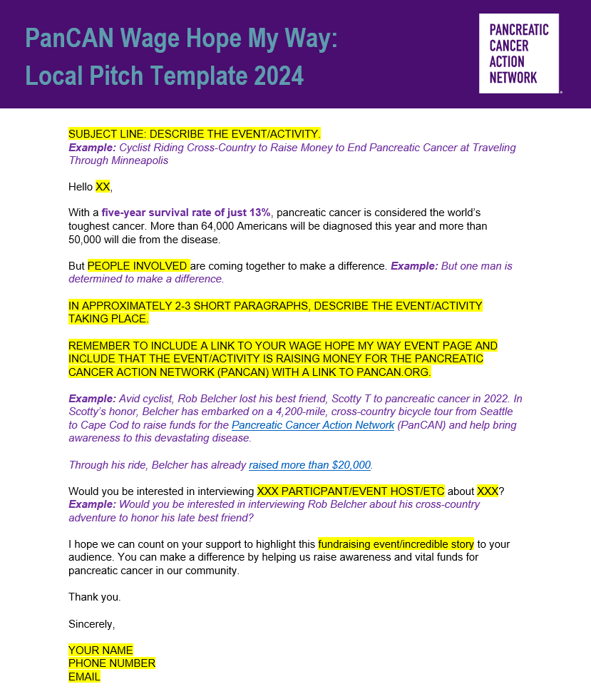 Local Pitch Template