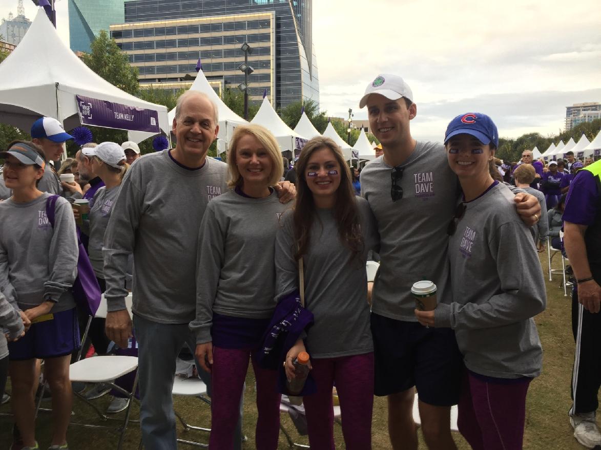Dave, Carol, Jackie, Patrick and Sarah Anderson at PurpleStride 2016