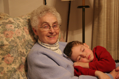 Mom loved her grandkids...and they loved her.