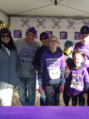 Wage Hope at PurpleStride. The walk to end pancreatic cancer.