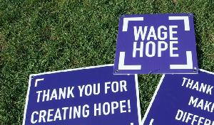 Wage Hope at PurpleStride. The walk to end pancreatic cancer.