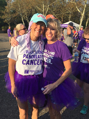 Vicki at the PanCan Run/walk 2019