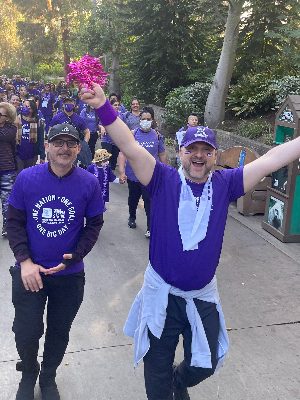 Dr. Bobby and I on the walk, from Last Year's Event