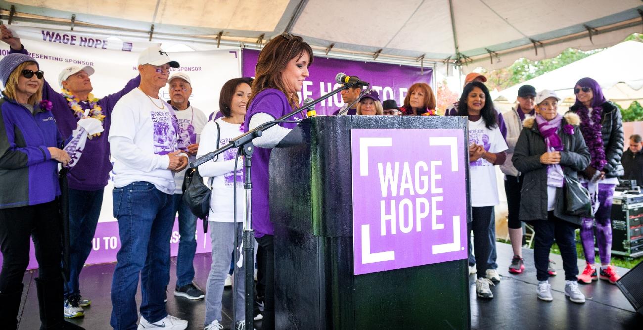 Wage Hope at PurpleStride. The walk to end pancreatic cancer.