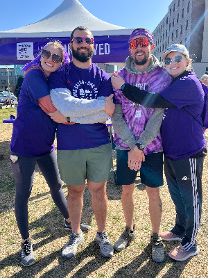 TEAM HOWARD IN 2022---- Wage Hope at PurpleStride. The walk to end pancreatic cancer.