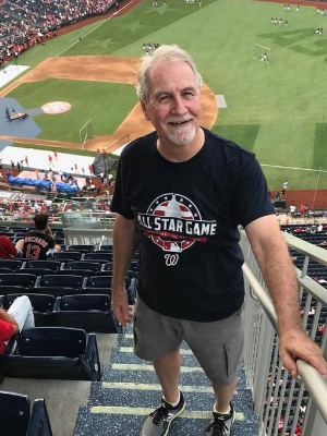 Mark, season ticket holder for the Nats for many years loves his Base-a-ball!