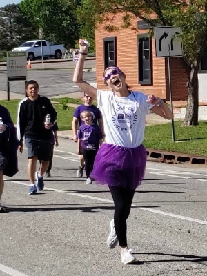 Crossing that finish line!