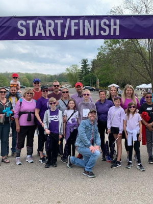 Our group from PurpleStrides 2022