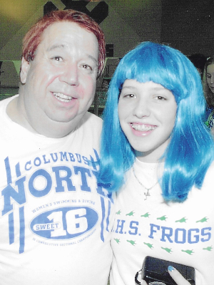 Dad and I at a meet.