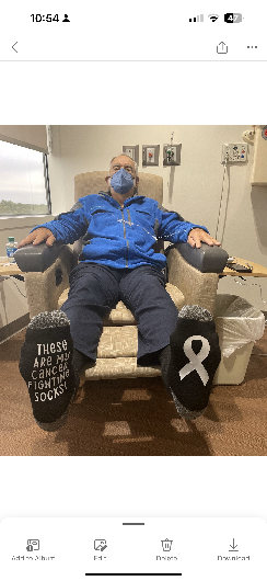 Larry at Chemo