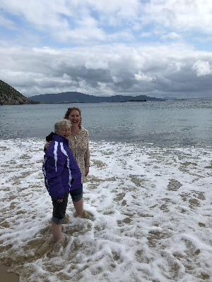 The beach at Keem Bay, Achill Island Ireland. One of many adventures Mom has had as a survivor.