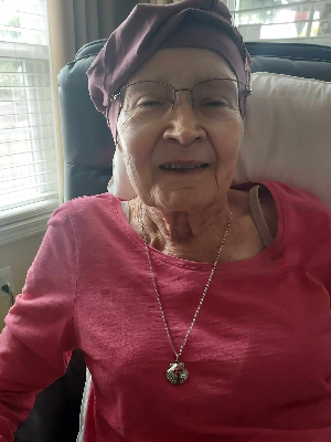 Aunt JoAnn a month and a half before she passed.