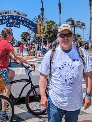 Peter at PanCan Purple Stride 2024