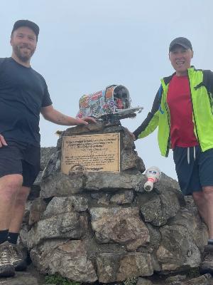 Taylor and Glenn at the top of Mailbox Peak in Washington. Dad was 2 years post diagnosis!