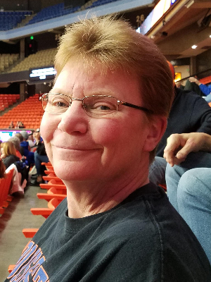 Kathy at Boise State Womens Baketball