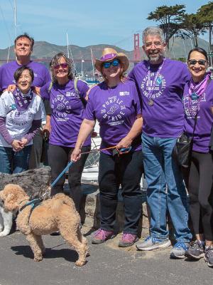 Some of Team Quon at PurpleStride 2024