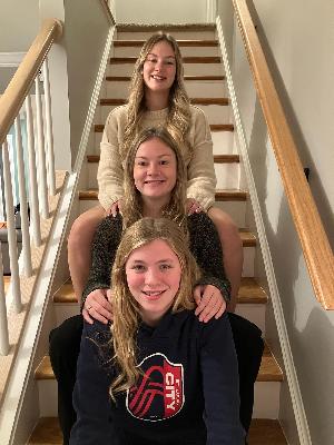 My support team. My beautiful granddaughters